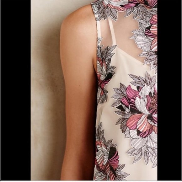 Terrace Swing Tank Sheer Floral Moulinette - Picture 8 of 8